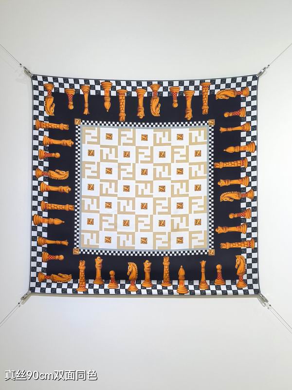 Fendi silk scarf sfd2506 90X90cm E12 (9)