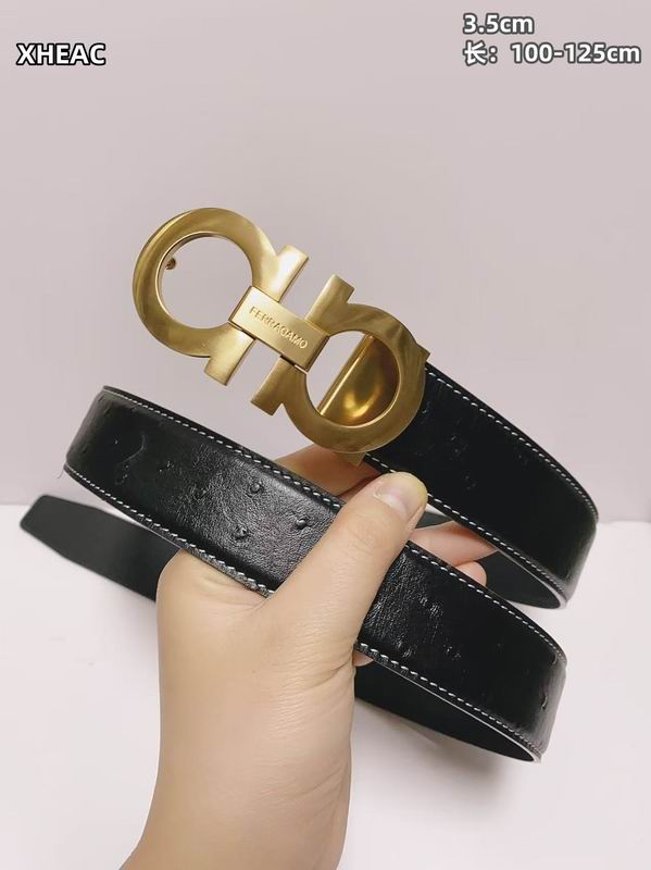Ferragamo belt 35mmX100-125cm 8L (107)