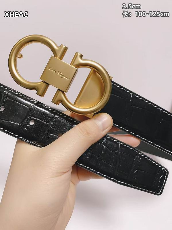 Ferragamo belt 35mmX100-125cm 8L (116)