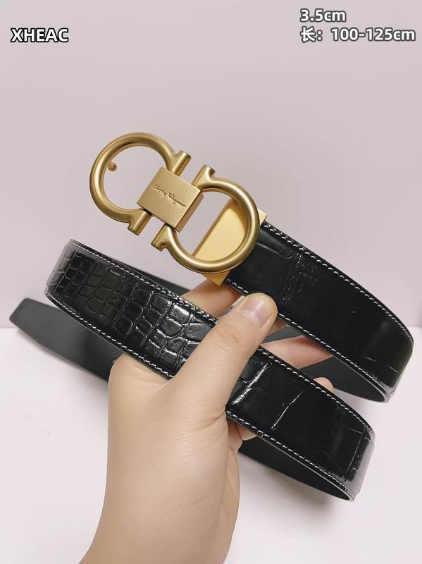 Ferragamo belt 35mmX100-125cm 8L (117)