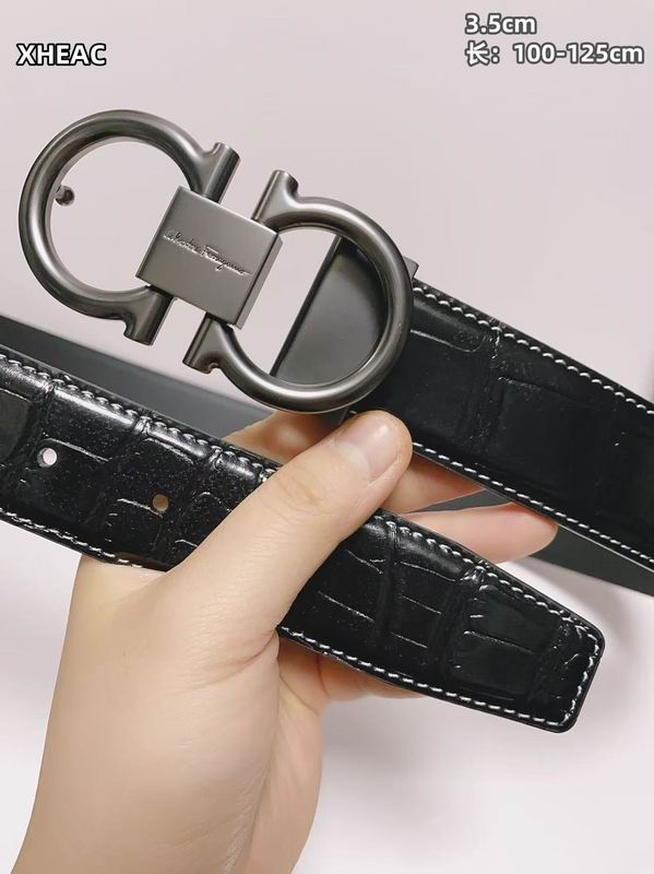 Ferragamo belt 35mmX100-125cm 8L (123)