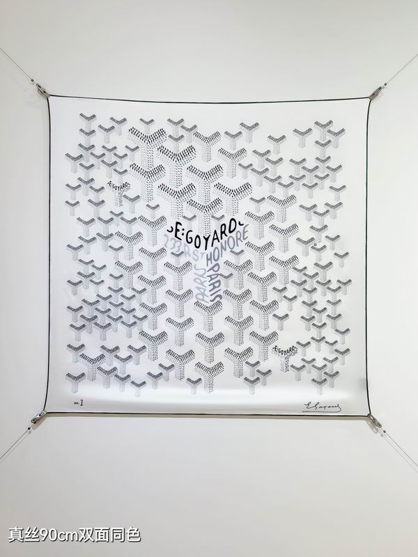 Goyard silk Scarf 90X90cm E07 (27)