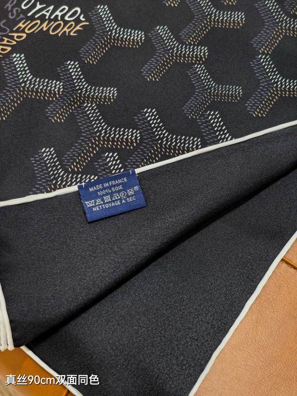 Goyard silk Scarf 90X90cm E07 (5)