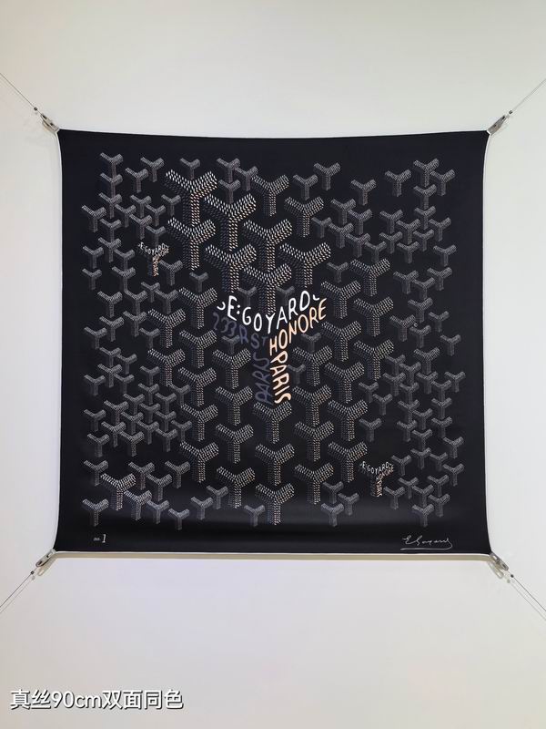 Goyard silk Scarf 90X90cm E07 (9)