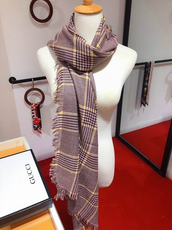 Gucci Scarf 90X200cm 100%羊绒 E04 (3)