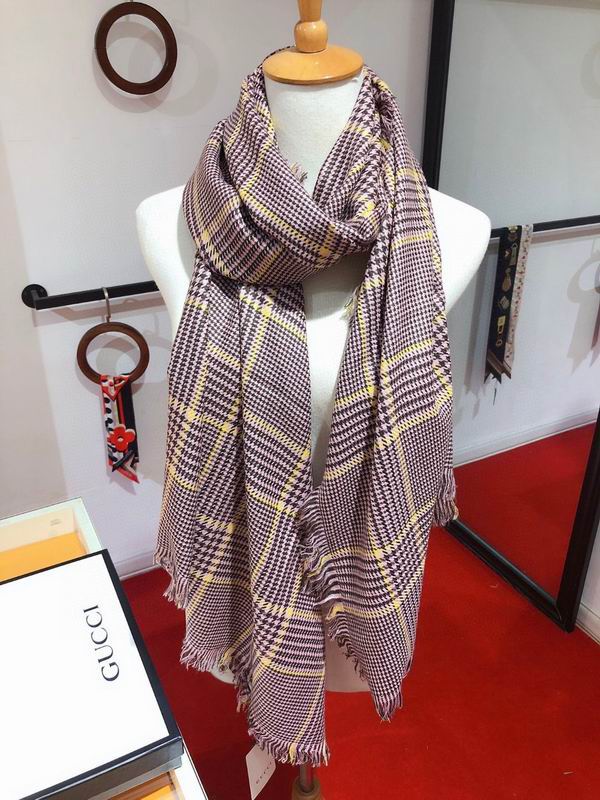 Gucci Scarf 90X200cm 100%羊绒 E04 (4)