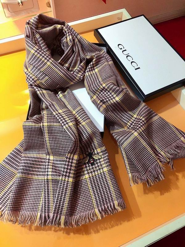 Gucci Scarf 90X200cm 100%羊绒 E04 (5)
