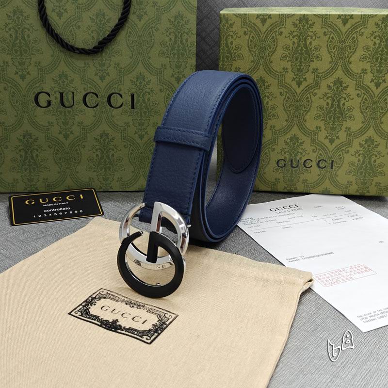 Gucci belt 38mmX90-125cm lb (31)