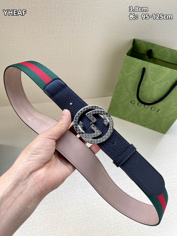 Gucci belt 38mmX95-125cm 8L (10)