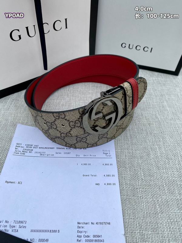 Gucci belt 40mmX100-125cm 8L (42)