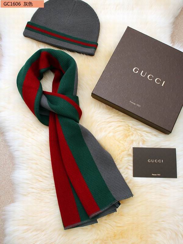 Gucci scarf hat 25X200cm E11 (11)