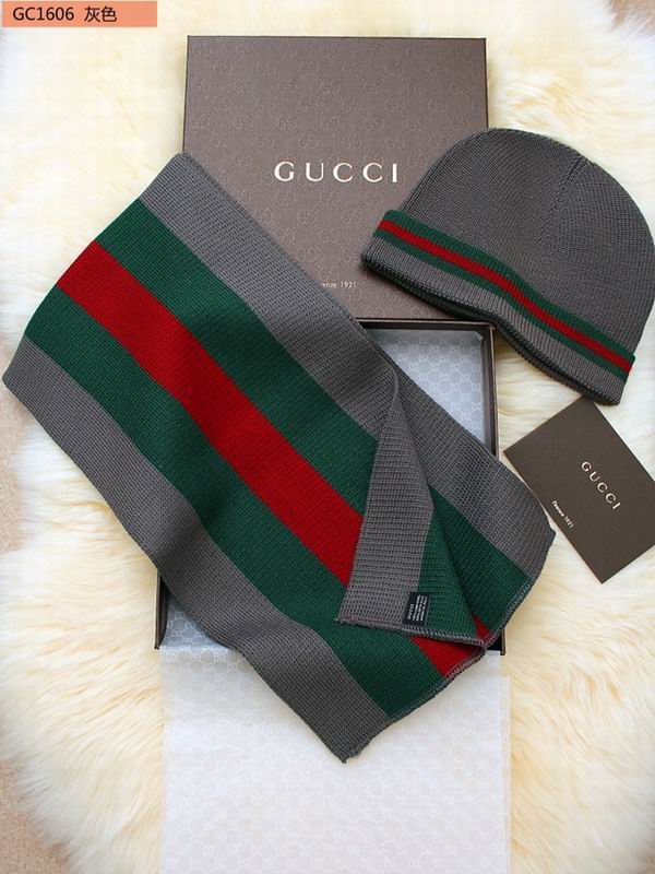 Gucci scarf hat 25X200cm E11 (15)