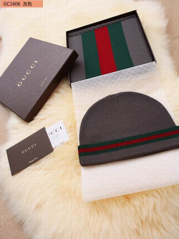 Gucci scarf hat 25X200cm E11 (16)
