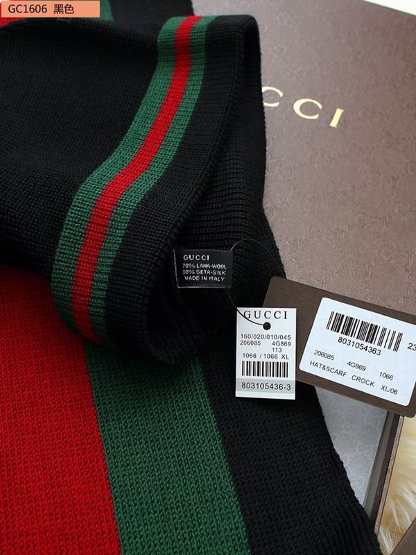 Gucci scarf hat 25X200cm E11 (3)
