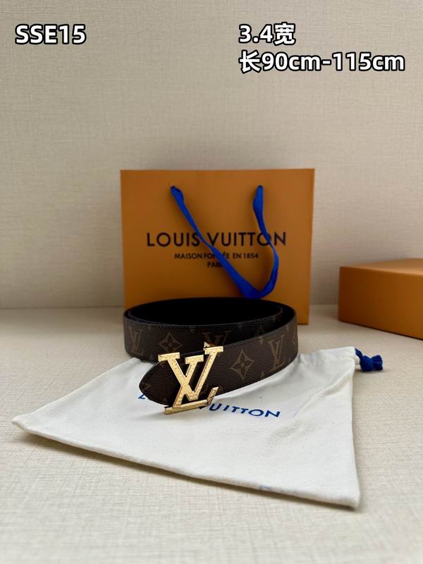 LV belt 34mmX90-115cm 8L (90)