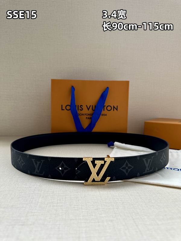 LV belt 34mmX90-115cm 8L (91)