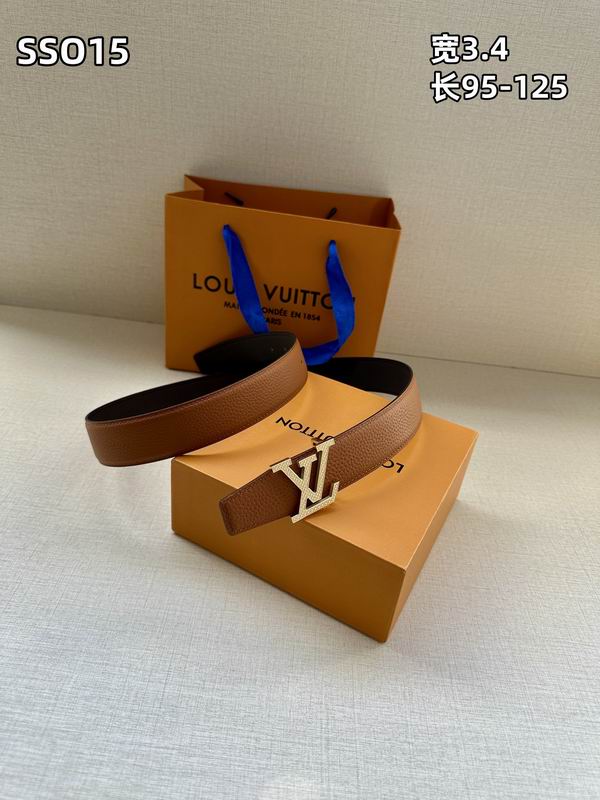 LV belt 34mmX95-125cm 8L (207)