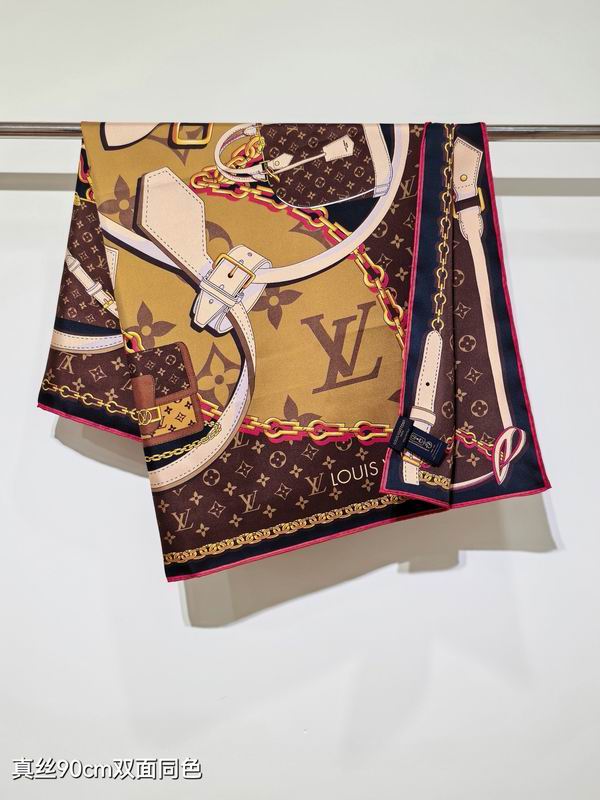LV silk Scarf 90X90cm E05 (3)