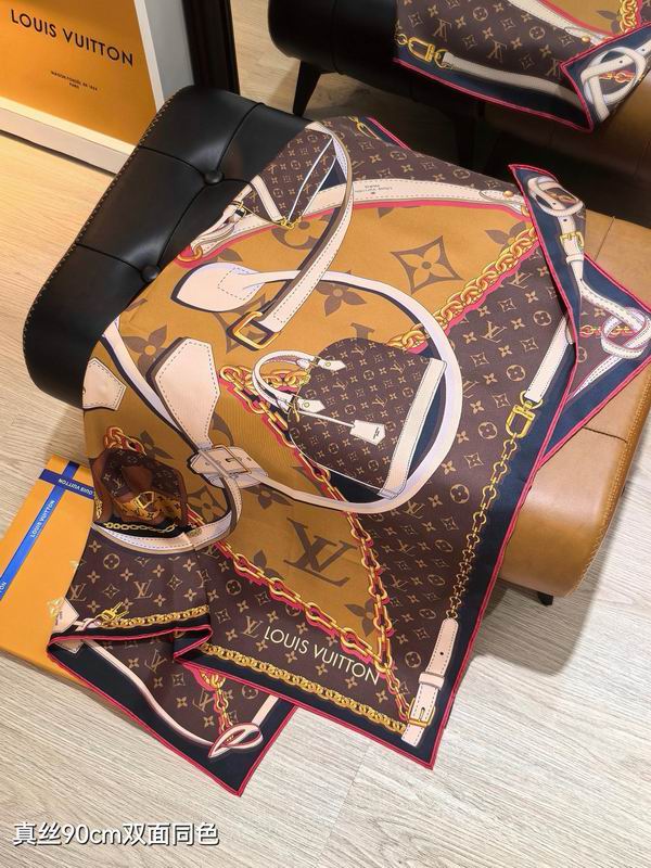 LV silk Scarf 90X90cm E05 (5)