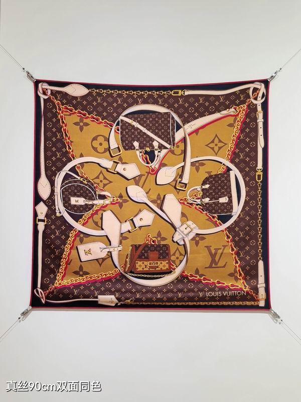 LV silk Scarf 90X90cm E05 (7)