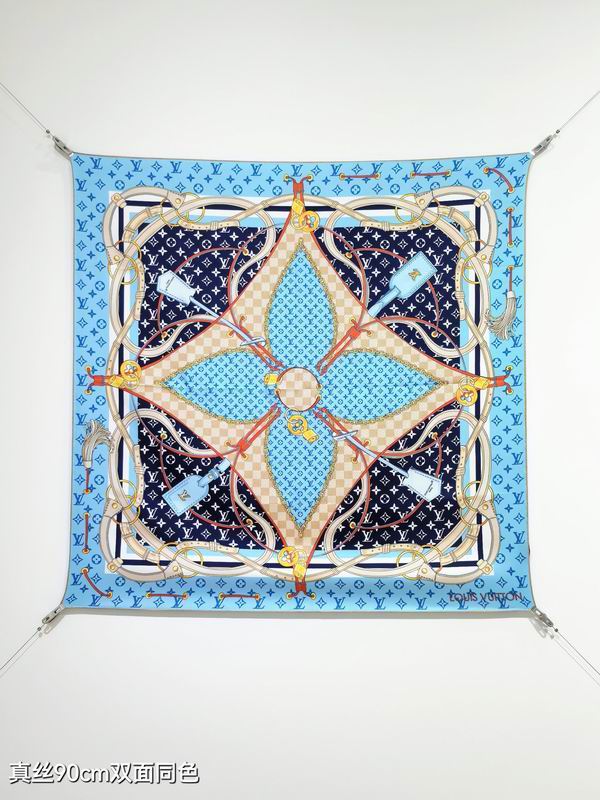 LV silk Scarf 90X90cm E0508194 (9)