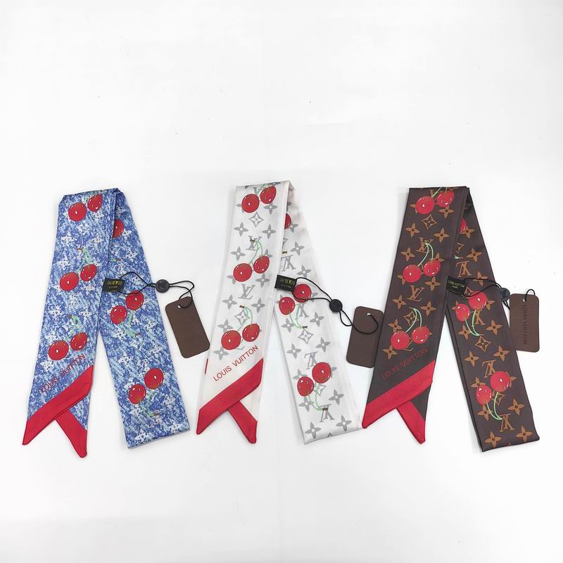 LV silk ribbon 120X5cm E17 (1)