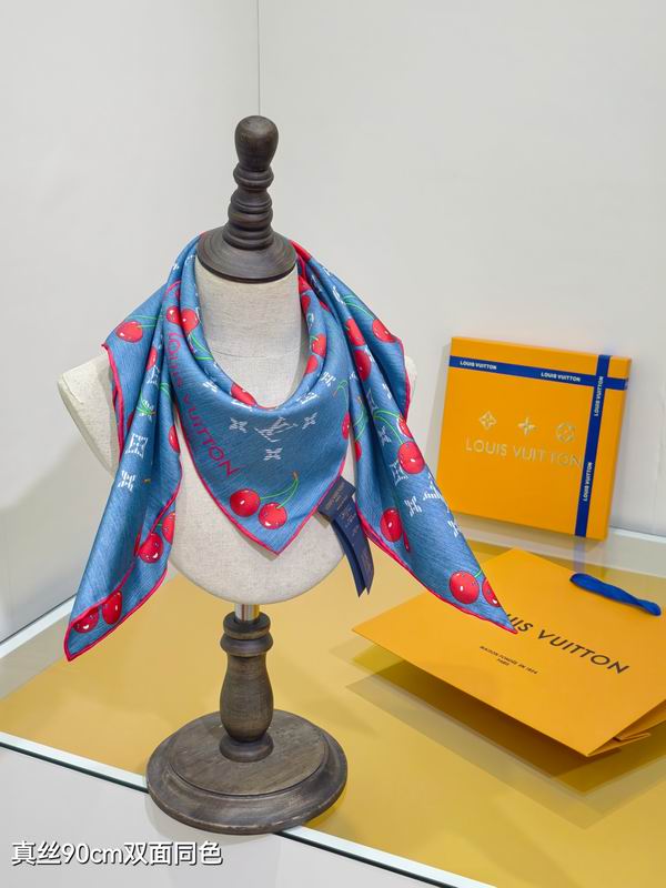 LV silk scarf slv2535 90X90cm E10 (3)