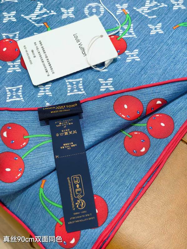 LV silk scarf slv2535 90X90cm E10 (5)