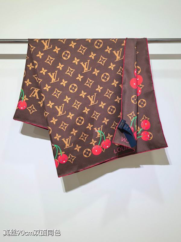 LV silk scarf slv2535 90X90cm E11 (3)