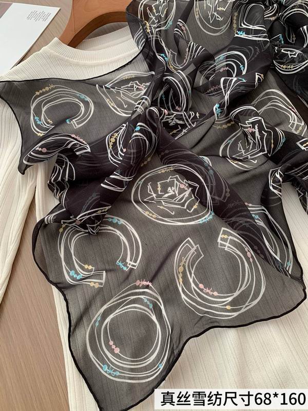Other silk Scarf 68X180cm E (11)