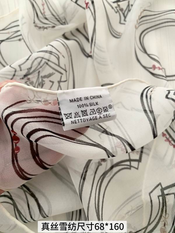 Other silk Scarf 68X180cm E (4)