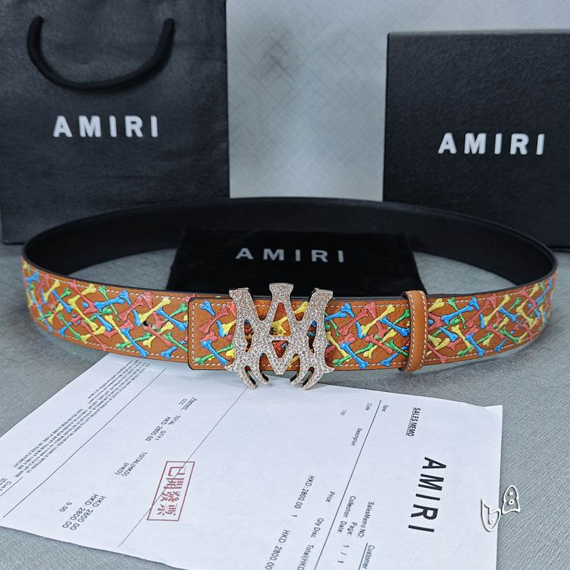 Amiri belt 38mmX90-125cm lb (21)