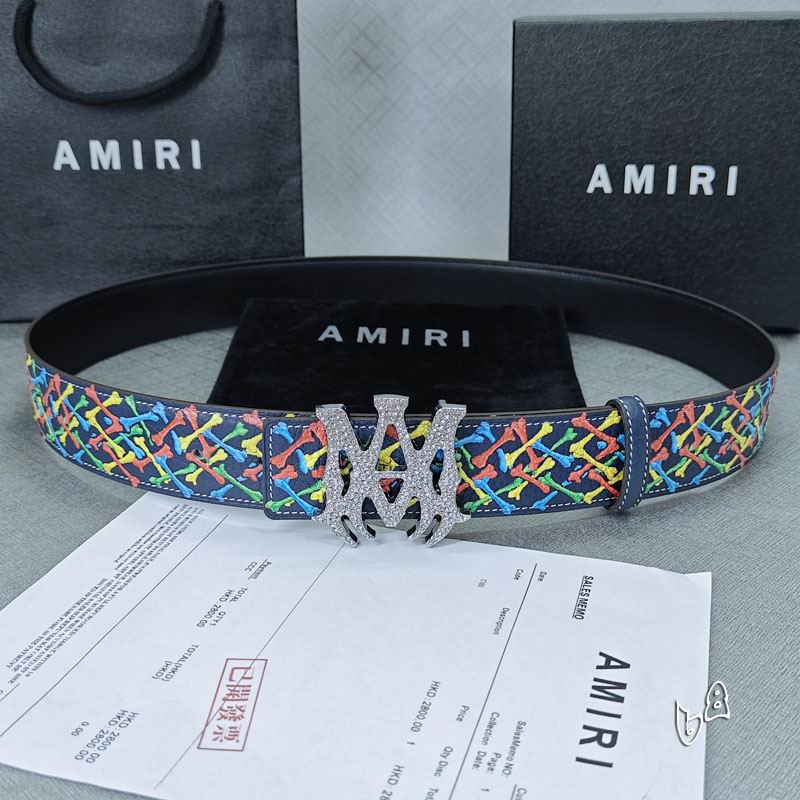 Amiri belt 38mmX90-125cm lb (27)