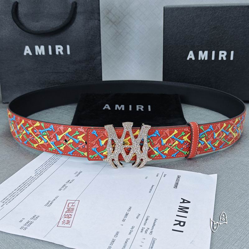 Amiri belt 38mmX90-125cm lb (30)