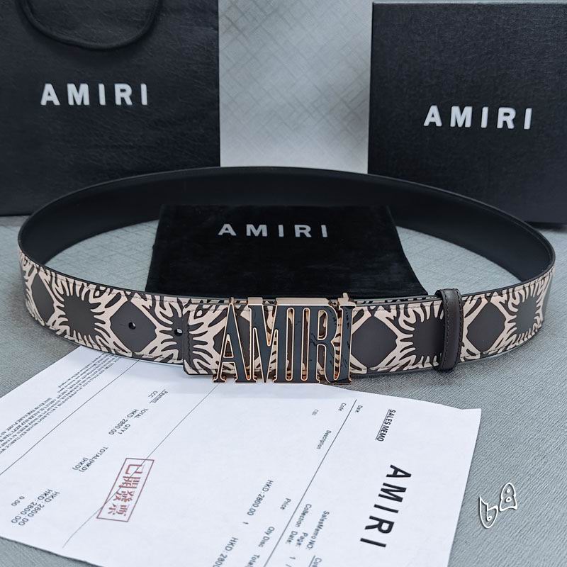 Amiri belt 38mmX90-125cm lb (30)