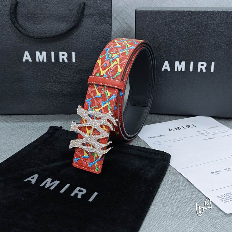 Amiri belt 38mmX90-125cm lb (31)