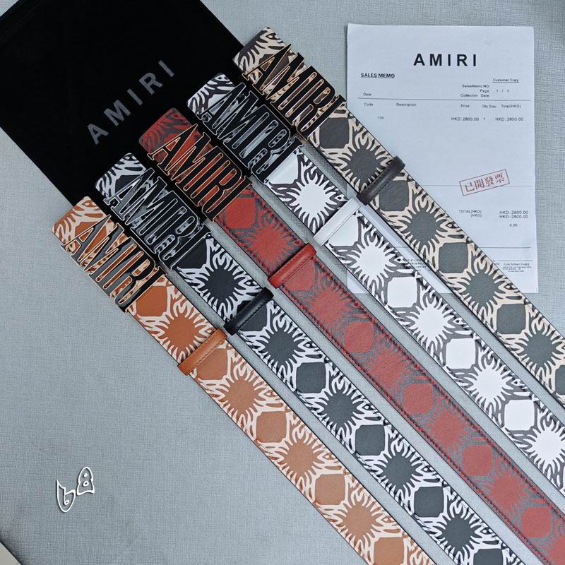 Amiri belt 38mmX90-125cm lb (33)