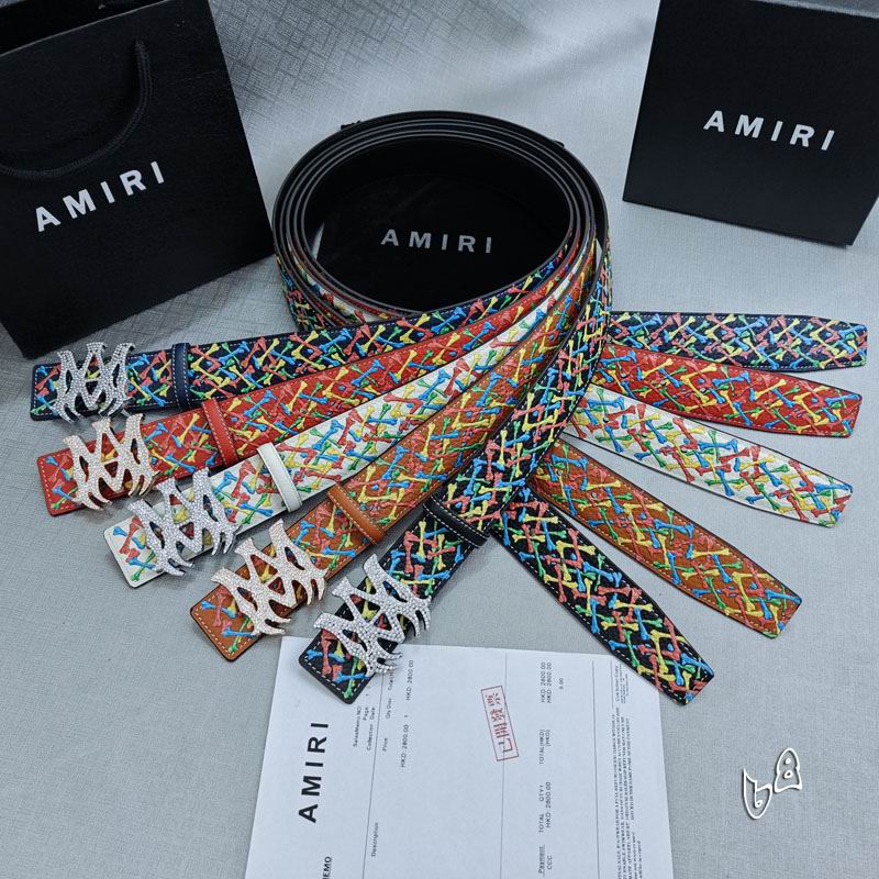 Amiri belt 38mmX90-125cm lb (34)