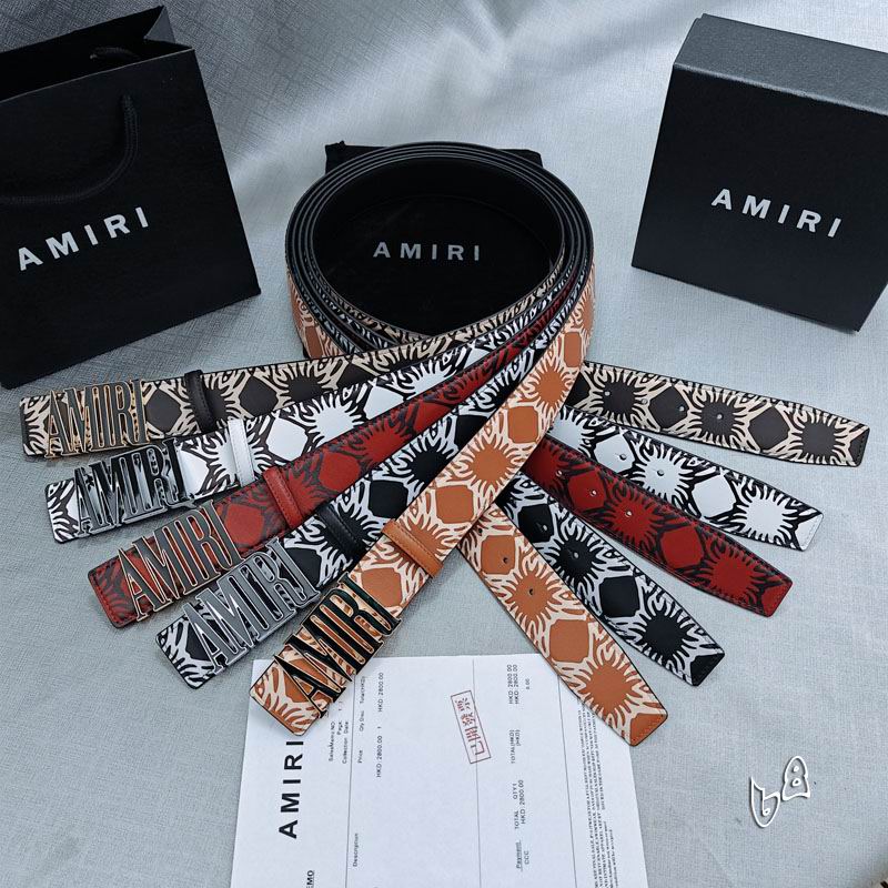 Amiri belt 38mmX90-125cm lb (34)