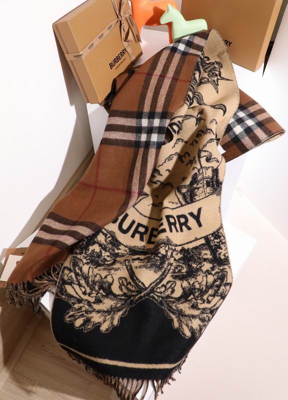 Burberry 210X50cm 100羊绒 E (3)