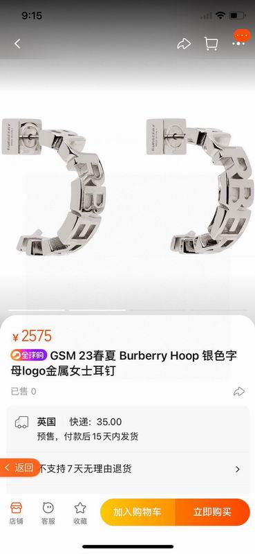 Burberry Earring 04yxh02 (2)