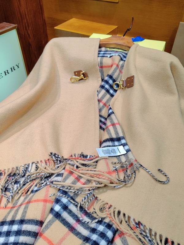 Burberry cloak 140X140cm 100羊毛 E (5)