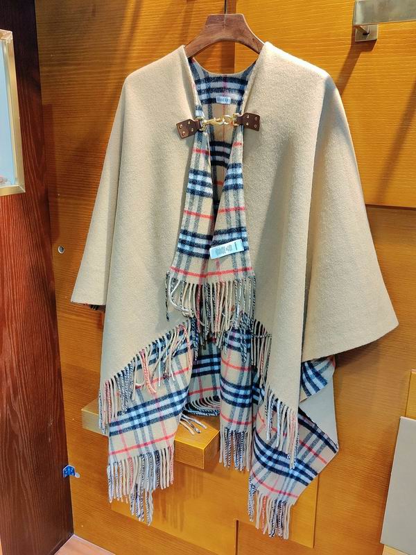 Burberry cloak 140X140cm 100羊毛 E (8)