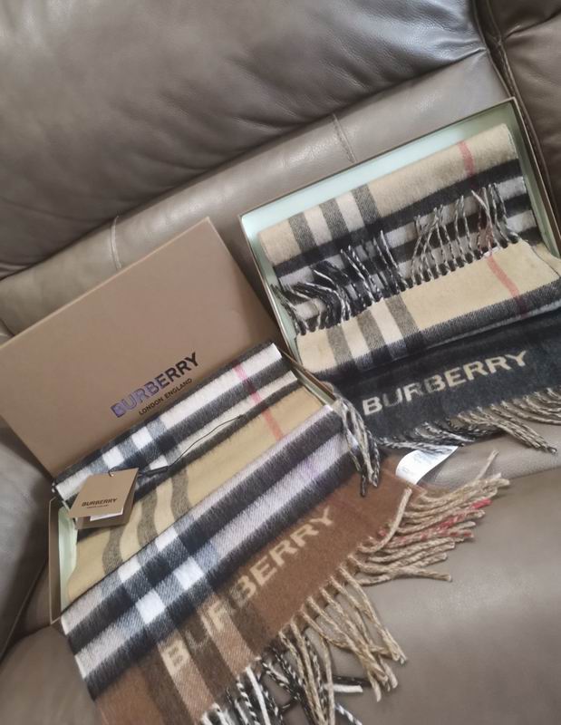 Burberry scarf 168X30cm 100%羊绒 E (1)