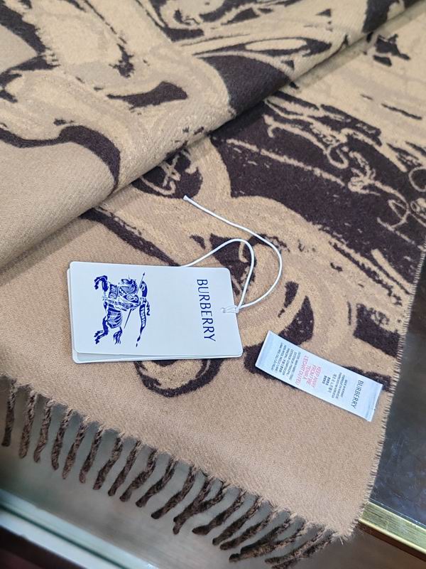 Burberry scarf 194X34cm 100 羊毛 E (4)