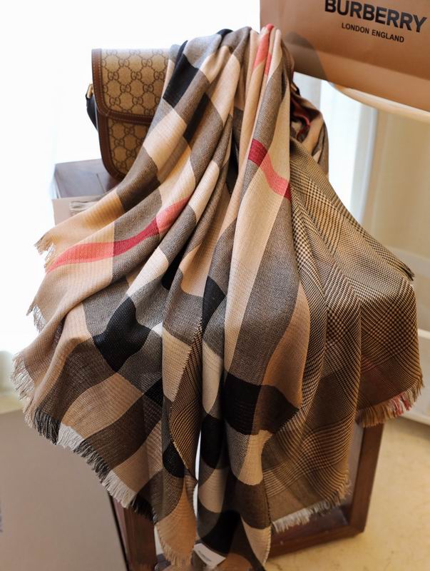 Burberry scarf 200X100cm 100羊绒 E (6)