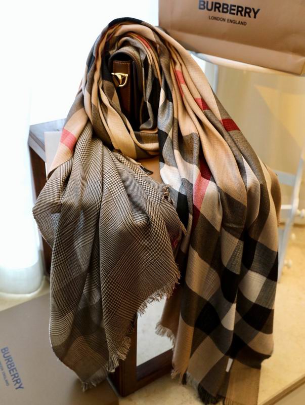 Burberry scarf 200X100cm 100羊绒 E (7)
