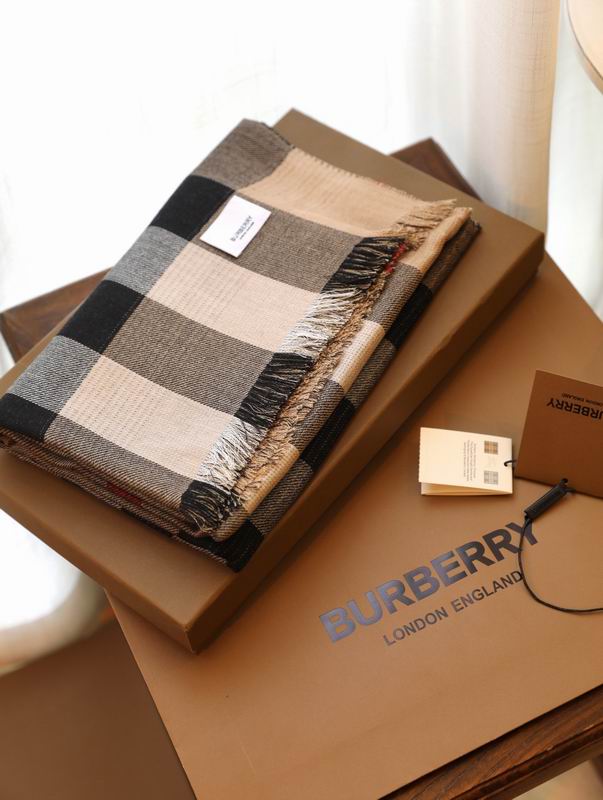 Burberry scarf 200X100cm 100羊绒 E (8)