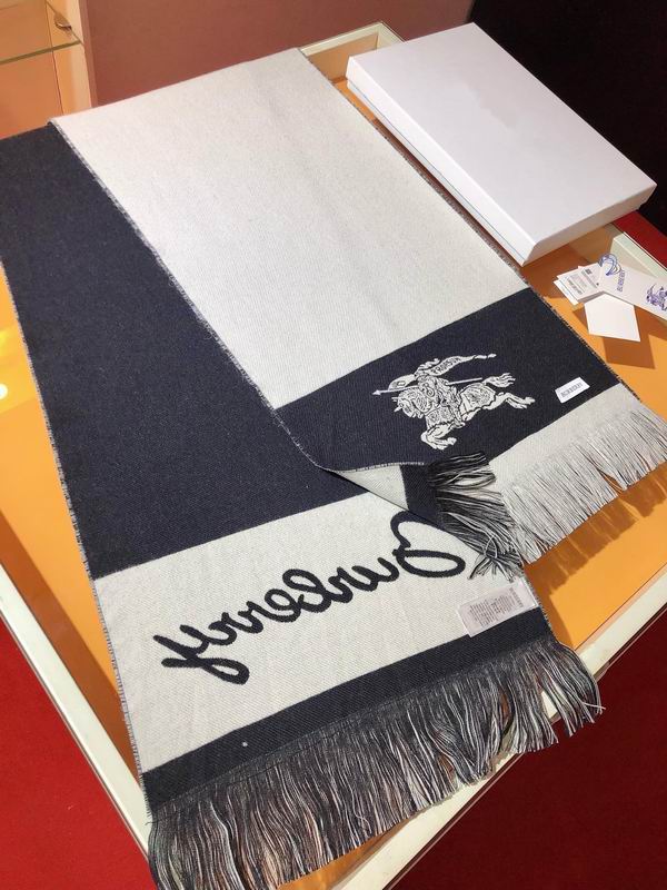 Burberry scarf 33X188cm 100羊毛 E (6)