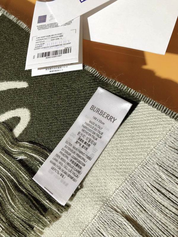 Burberry scarf 33X188cm 100羊毛 E (9)